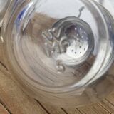 German salt and pepper shaker WMF in metal and glass, 1970