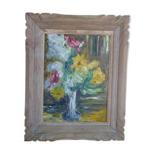 Tableau bouquet de fleurs dans