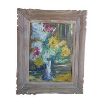 Tableau bouquet de fleurs dans un vase