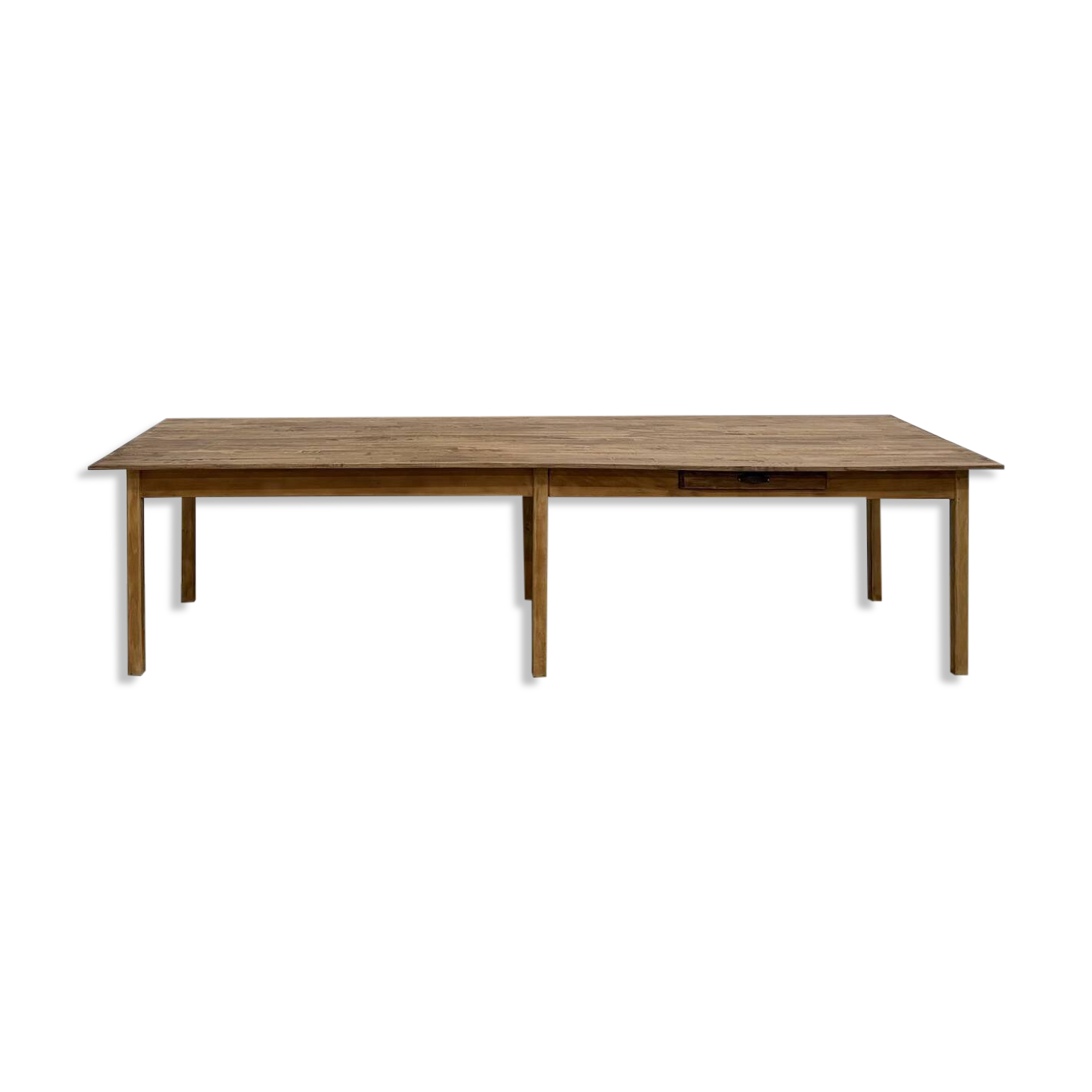 XXL table with 6 legs made of solid pine and rubberwood.