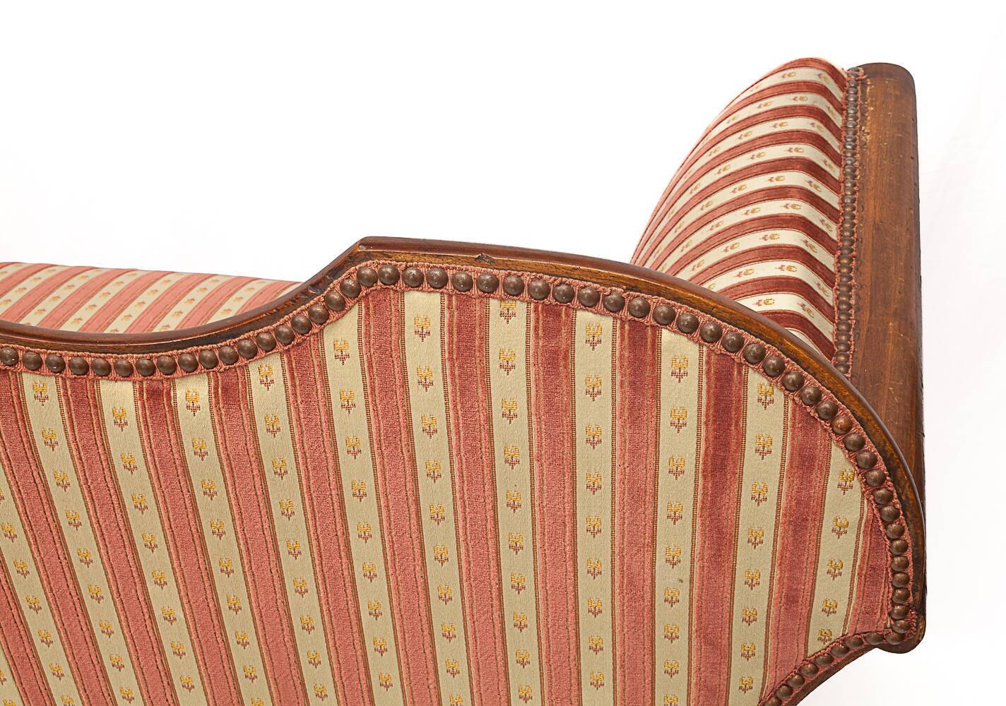 Recamier silk velvet loveseat, 1930