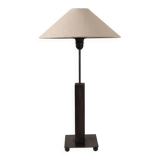 Mid-Century Swedish Wood And Iron Tall Lamp