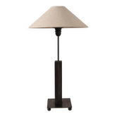 Mid-Century Swedish Wood And Iron Tall Lamp
