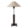 Mid-Century Swedish Wood And Iron Tall Lamp