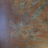 Carved wooden tray