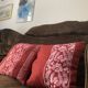 Bohemian style cushions in wild silk and embroidery