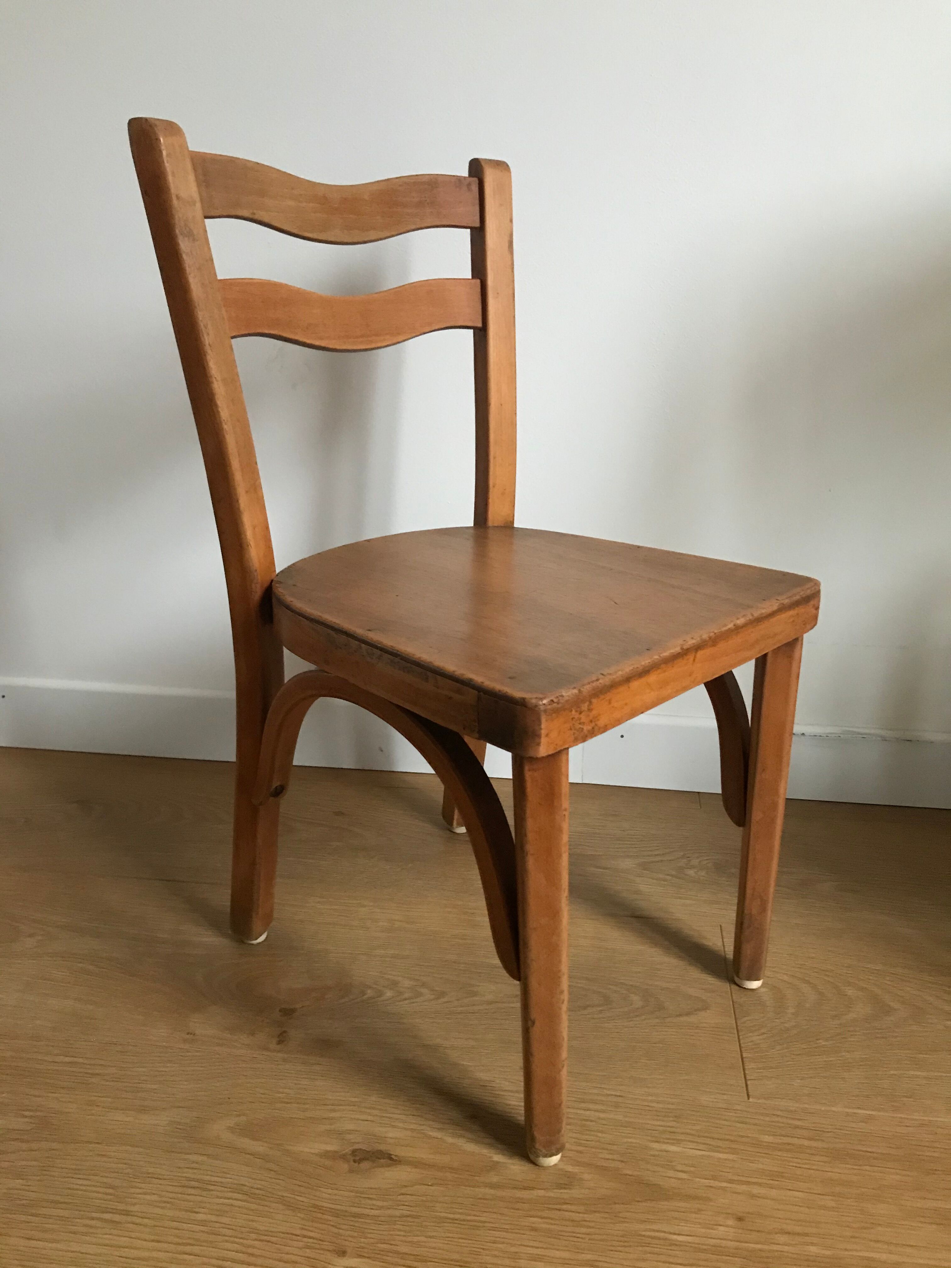 Thonet bistro chair made in czechoslovakia