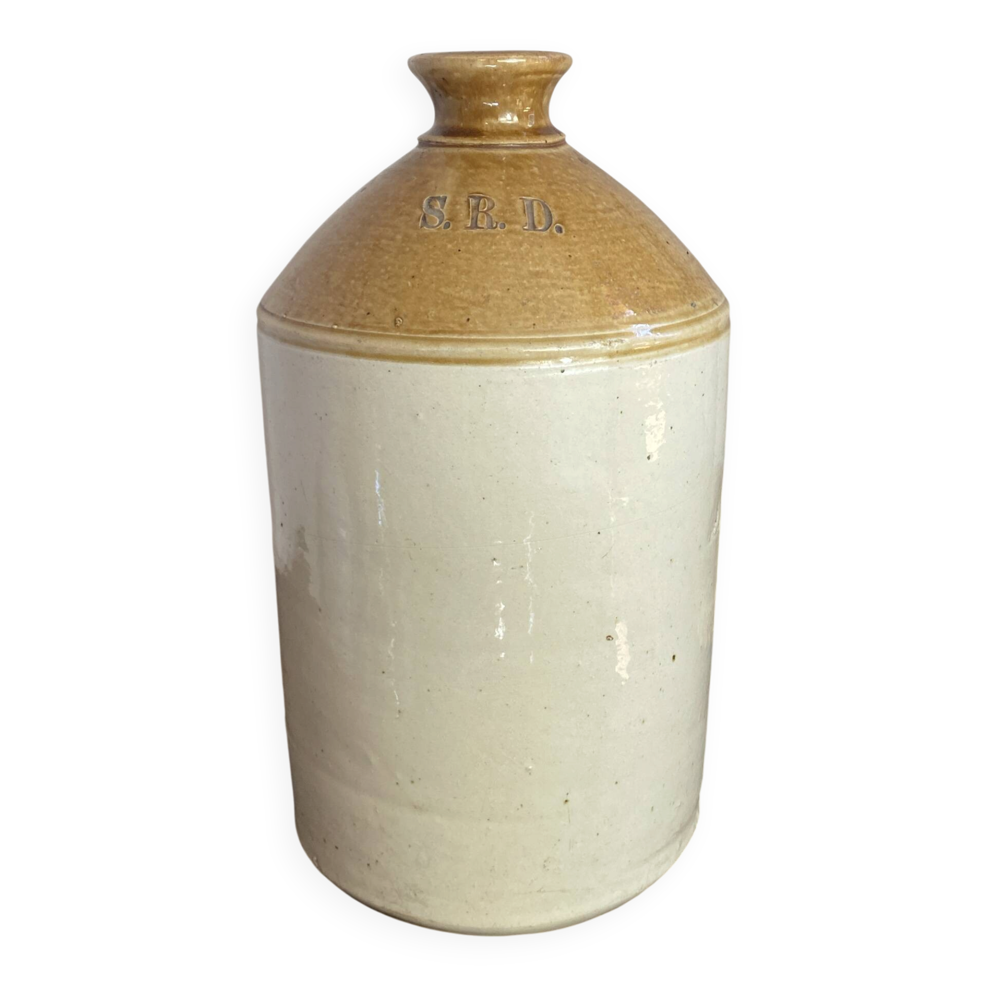 Two-tone stoneware jar, SRD, England