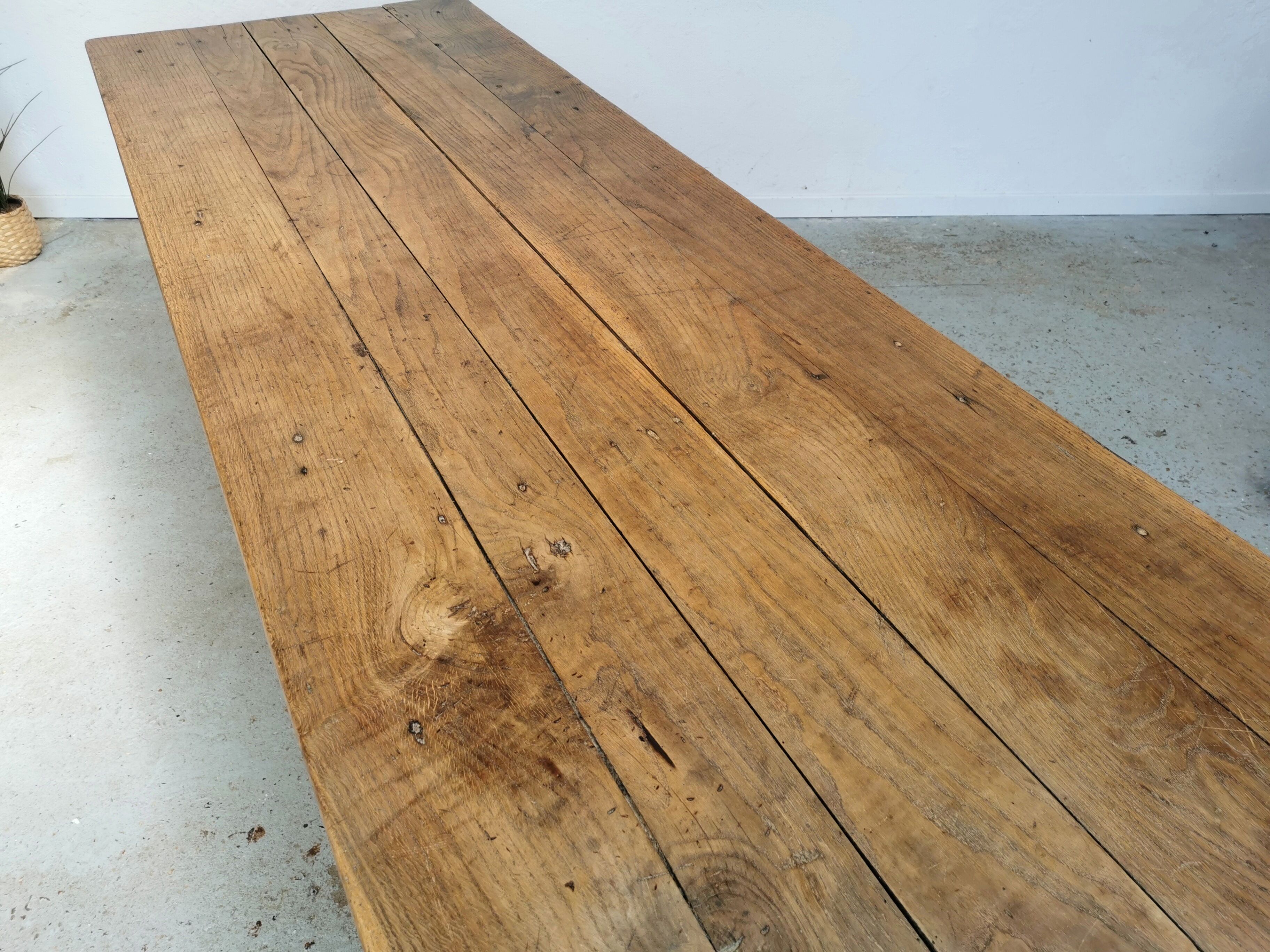Table de ferme en chêne 260cm