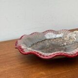 Large East German pottery bowl from the mid-century GDR by Strehla Keramik, 1960s.