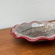 Large East German pottery bowl from the mid-century GDR by Strehla Keramik, 1960s.