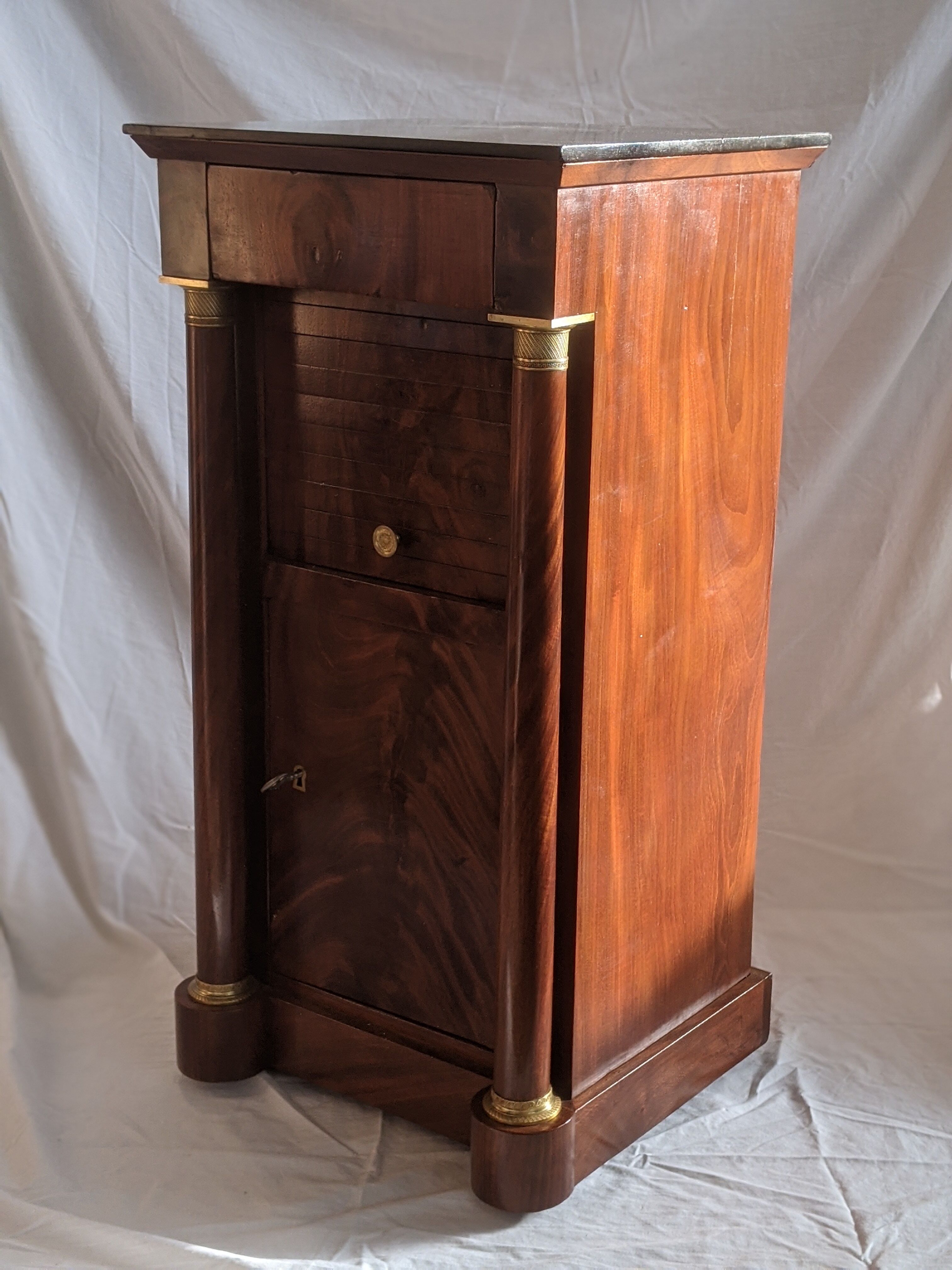 Period bedside empire mahogany .