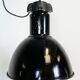 Industrial black enamel pendant light, 1930s