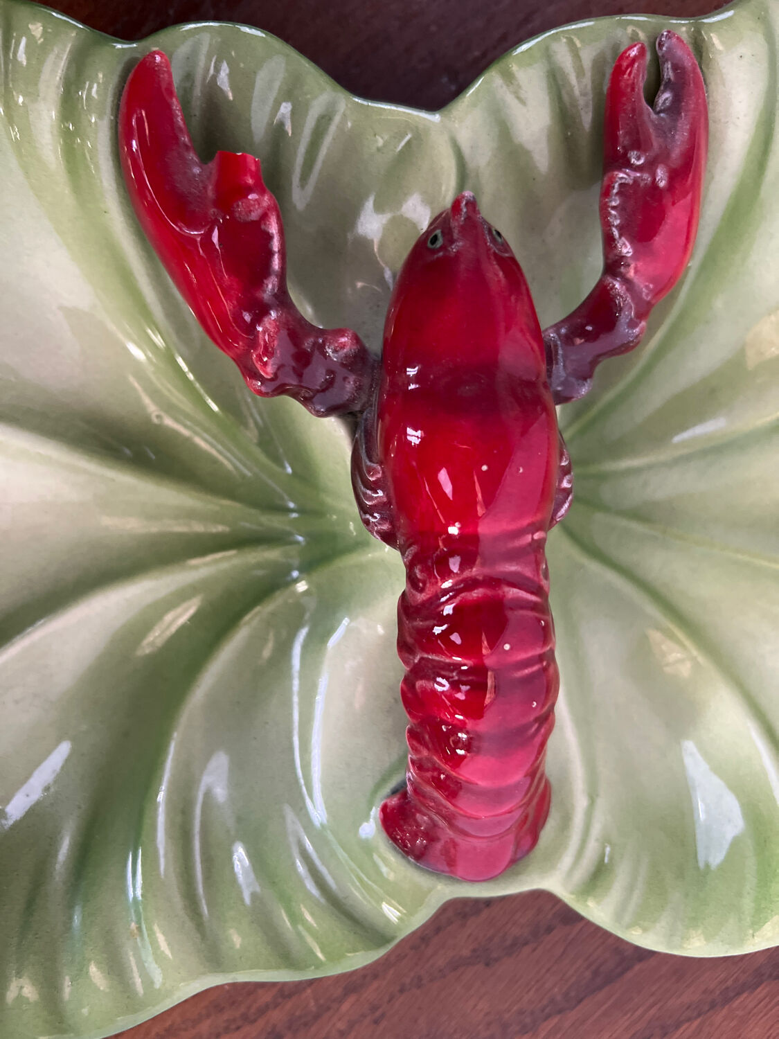 1950s Brad Keeler serving tray Lobster slip