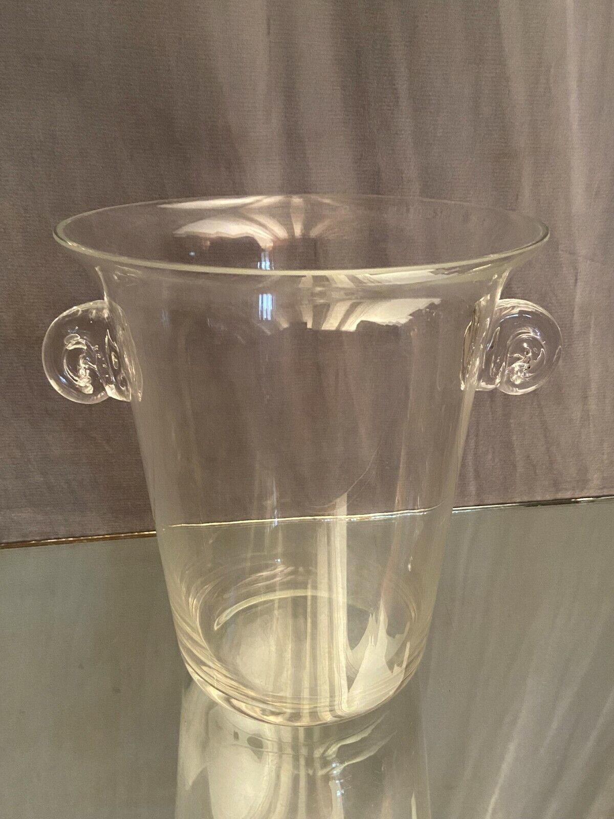 Crystalline glass champagne bucket