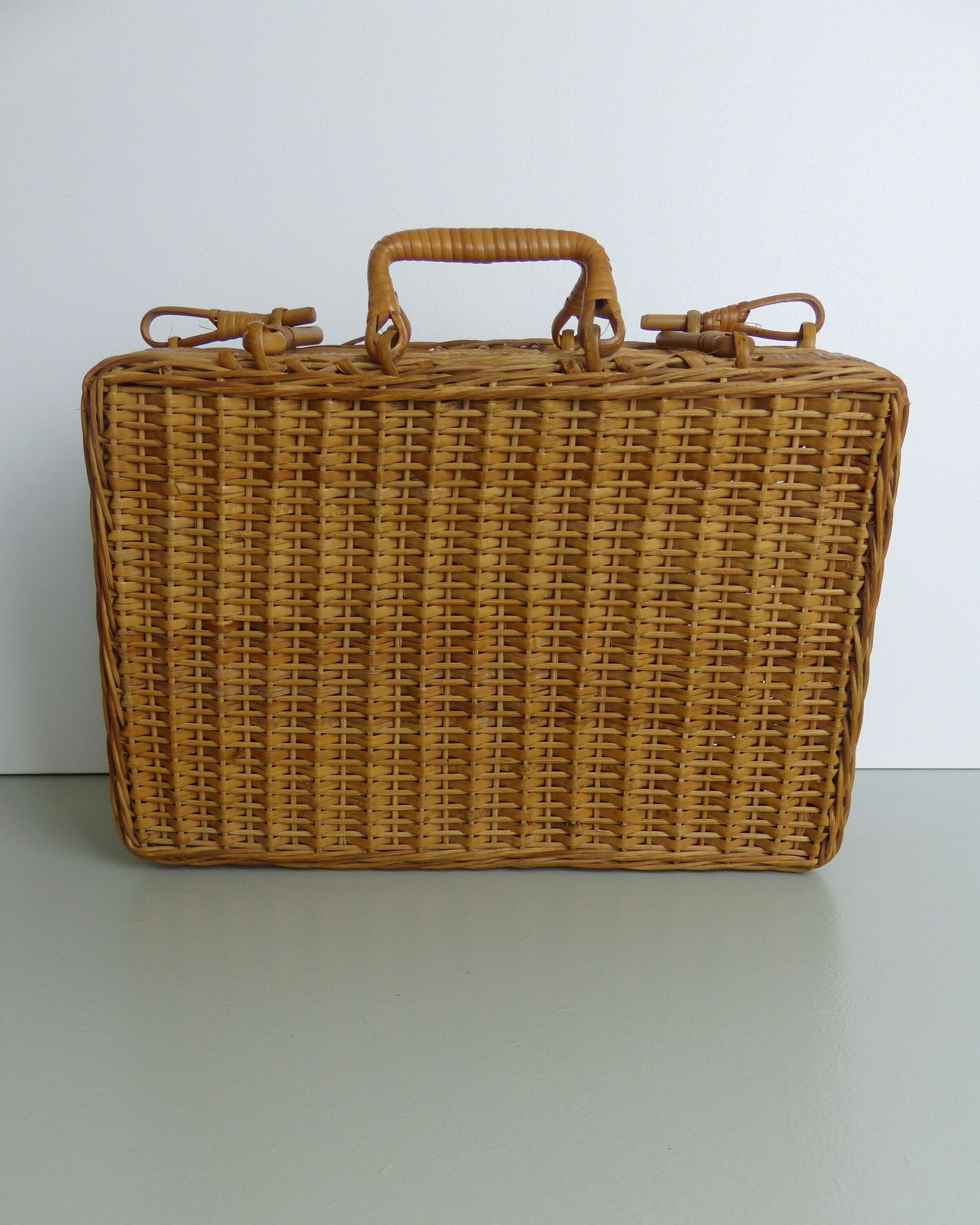 Rattan suitcase