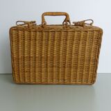 Rattan suitcase