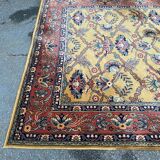 Persian rug in burgundy yellow wool, 200x300cm