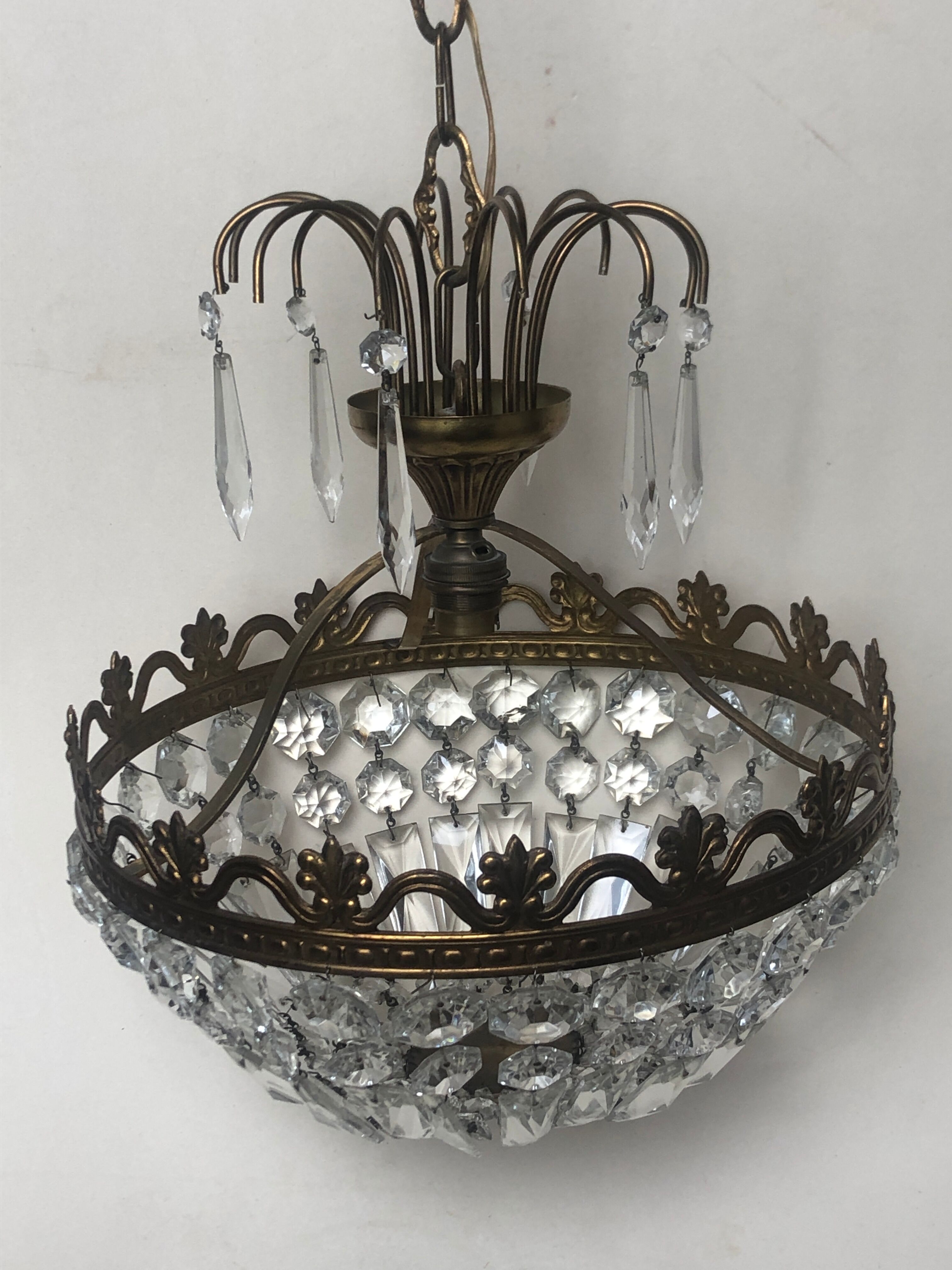 Crystal tassel chandelier