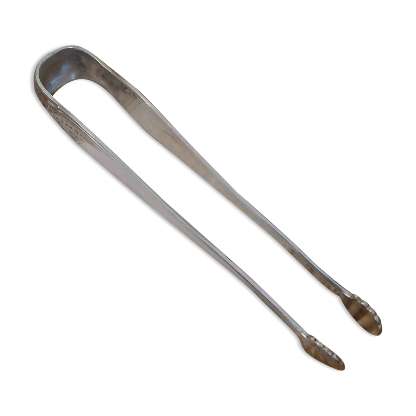 Art Nouveau silver metal sugar tongs