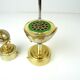 mid century set of globe cigarette dispenser & table lighter Music box Germany 1950