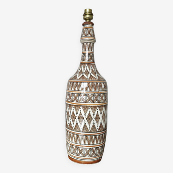 Berber ceramic lamp, Morocco 1970s