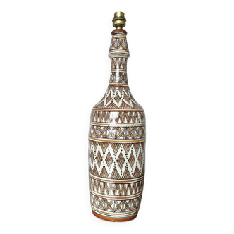 Berber ceramic lamp, Morocco 1970s