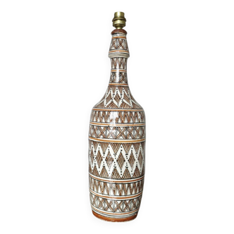 Lampe berbère en céramique, Maroc années 70