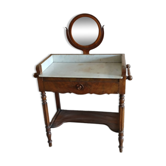 Dressing table with marble top