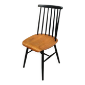 Chaise en bois dossier fuseau 1960