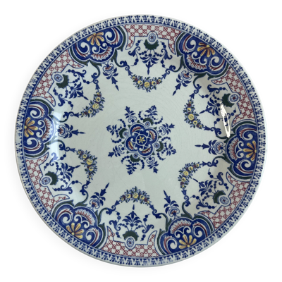 Plat de présentation / grande assiette gien royal