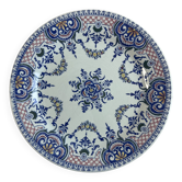 Plat de présentation / grande assiette gien royal