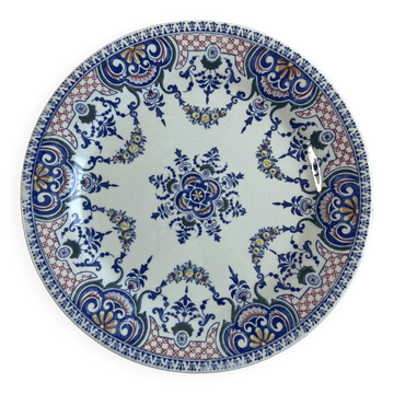 Plat de présentation / grande assiette gien royal