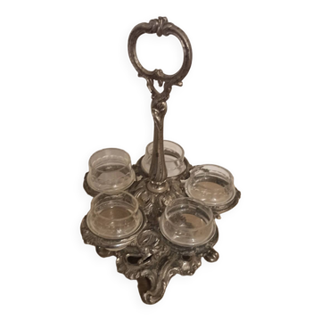 Table server with 5 glasses