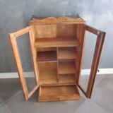 old wooden wall display case