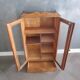 old wooden wall display case