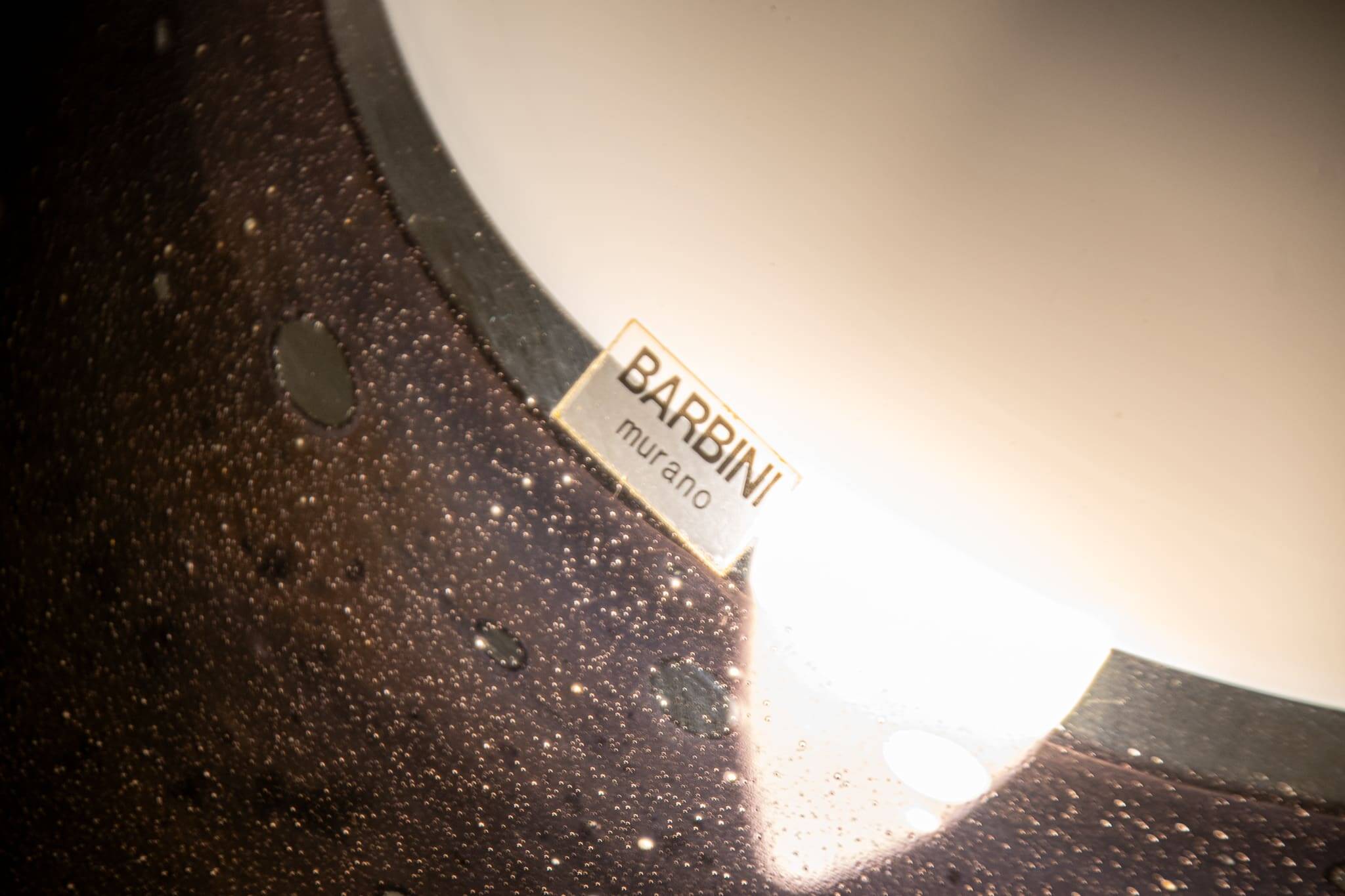 Afredo Barbini Murano glass table lamp circa 1980