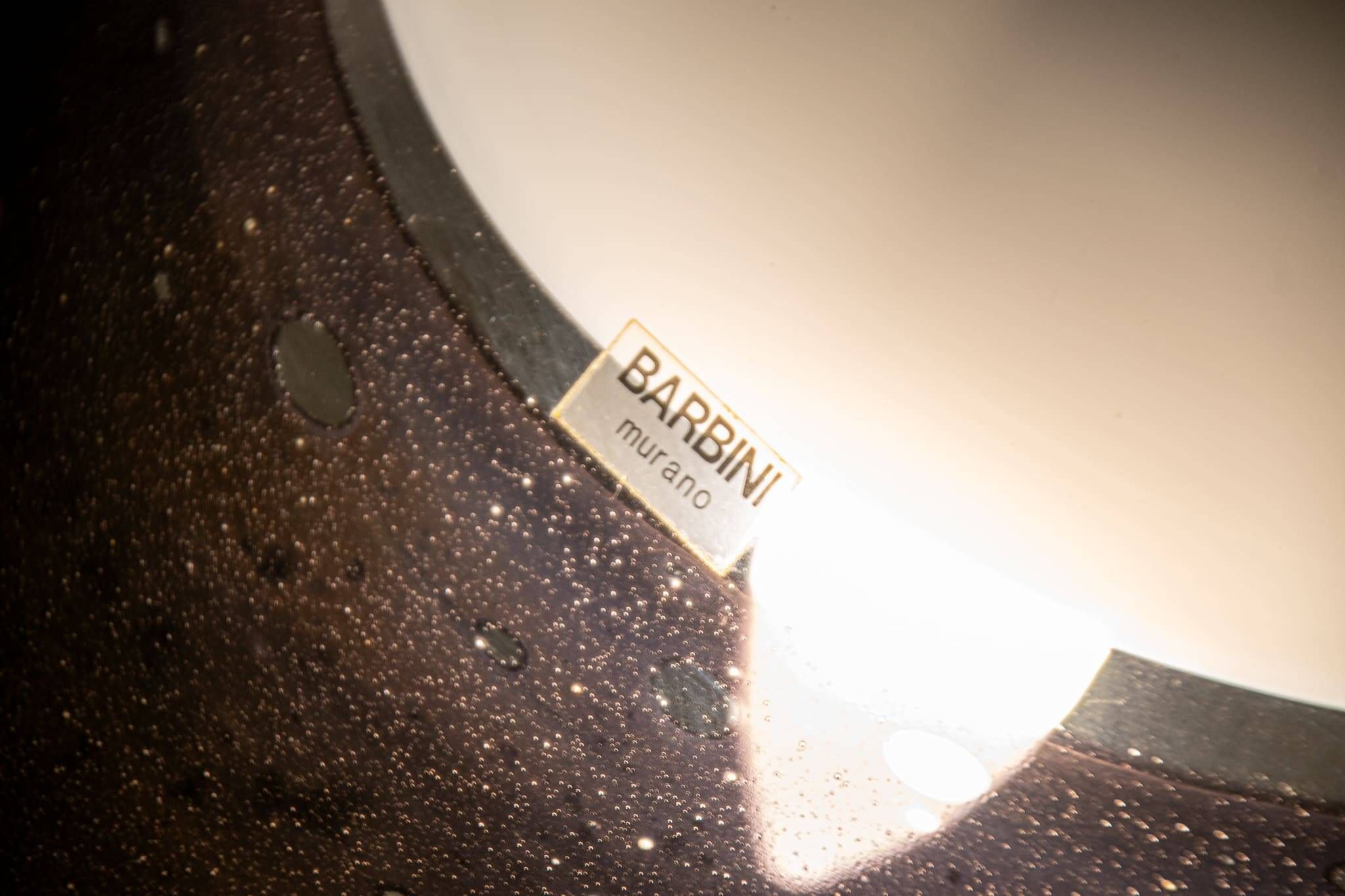 Afredo Barbini Murano glass table lamp circa 1980
