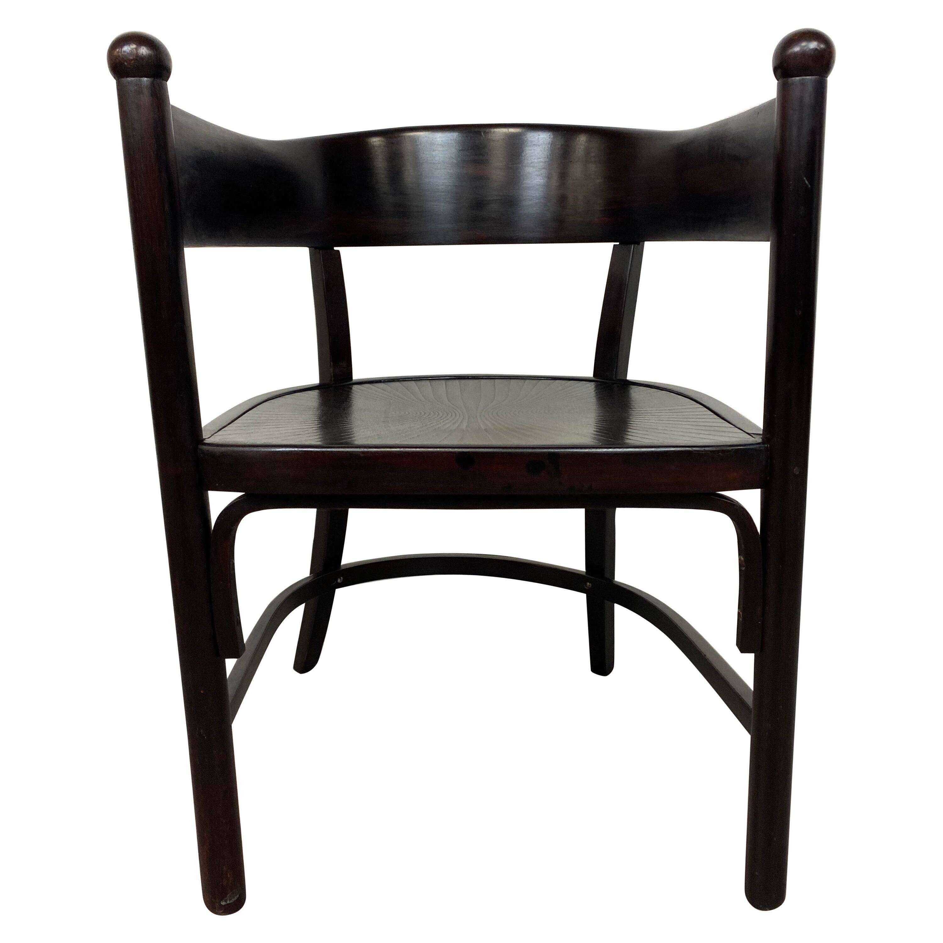 Large armchair of the Secession no.6549 by Josef Hoffmann for Thonet