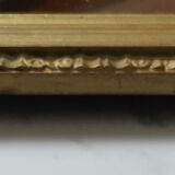 Large Art Deco mirror gilded wood  77x40cm