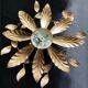 Applique murale feuilles 4 feux