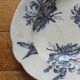 Oval ironstone dish with wheat and butterfly decoration, early 20th century