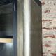 Bookcase/storage unit in patinated and black steel 1980