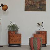 Jindrich Halabala dressing table and bedside tables for Up Zavody 1950