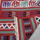 Berber carpet multicoloured wool 188 x 104 cm