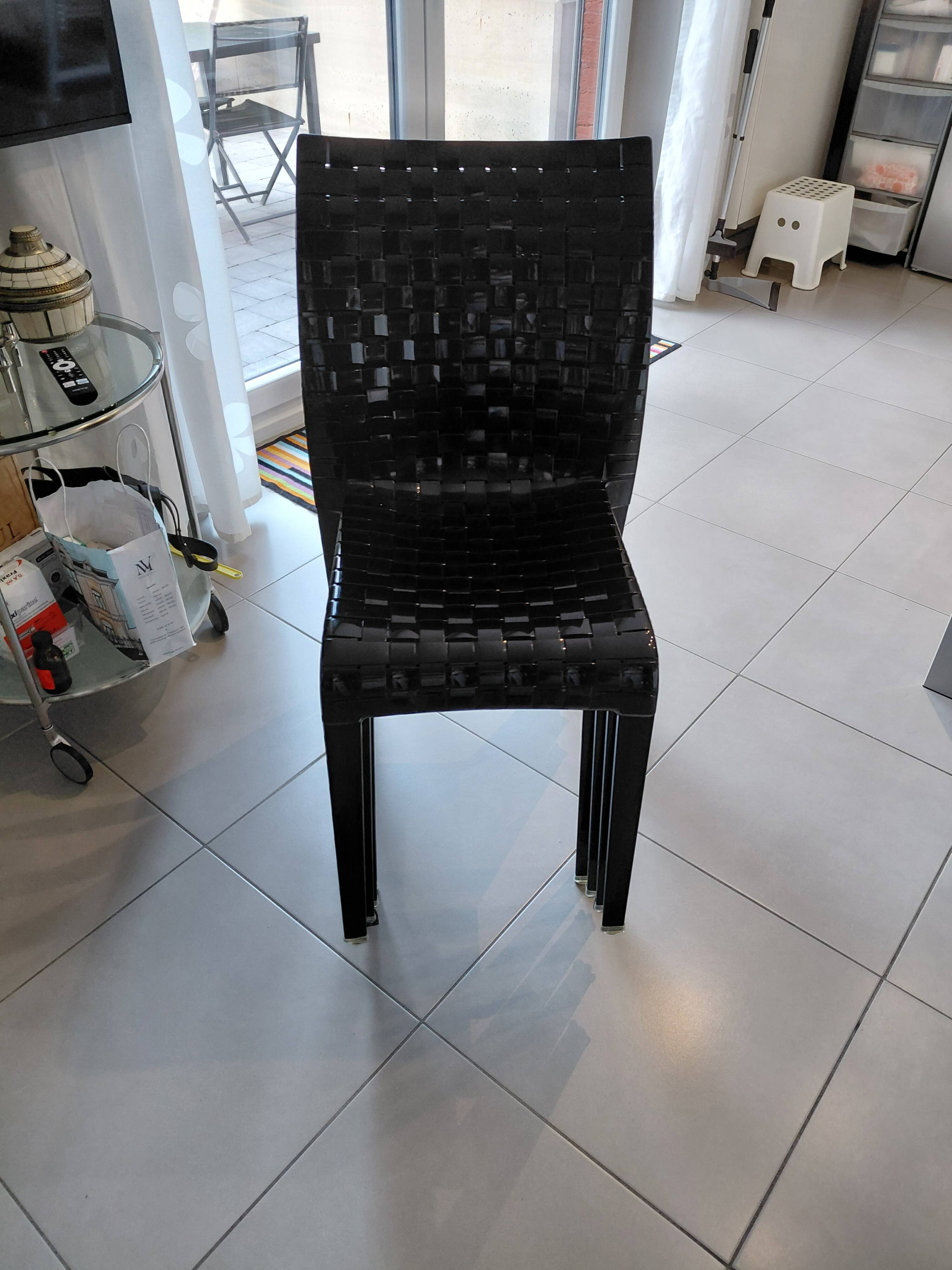 Kartell ami ami black chairs