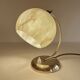 Lampe Art Deco Verre Vert Laiton