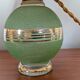 Lampe de table en verre granité vert