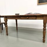 70s pine farmhouse table