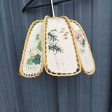 Suspension lampshade fabric vintage japanese pattern